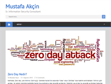 Tablet Screenshot of mustafaakcin.com